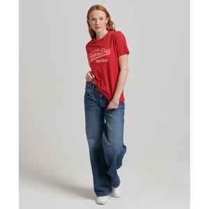T-Shirt aus Bio-Baumwolle Frau Superdry Vintage Logo Scripted Coll image-1