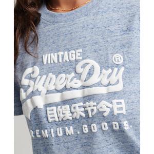 Camiseta de mujer de algodón orgánico Superdry Vintage Logo Scripted Coll image-3