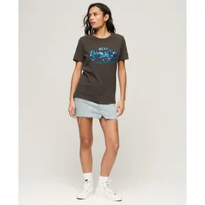 Ausgefallenes T-Shirt, Frau Superdry Vintage Logo image-1