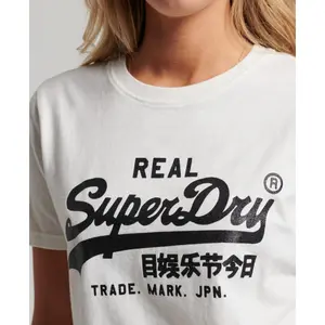 Ausgefallenes T-Shirt, Frau Superdry Vintage Logo image-3