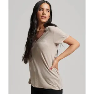 Camiseta mujer con cuello de pico Superdry image-2