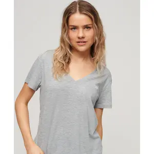 Camiseta mujer con cuello de pico Superdry image-3