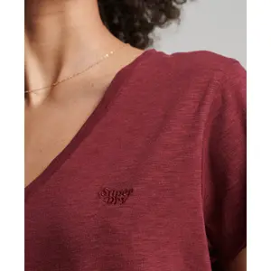 Camiseta mujer con cuello de pico Superdry image-3