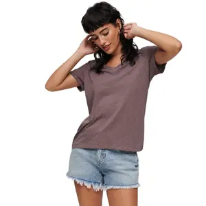 T-shirt col V brodé et flammé femme Superdry image-0