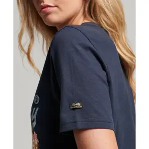Floral T-Shirt Frau Superdry Logo Vintage Premium image-1