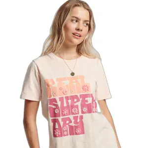 Girl's floral T-shirt Superdry Superstate image-0