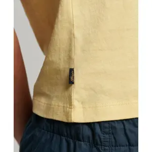 Camiseta de algodón orgánico con mangas raglán y logotipo femenino Superdry Essential image-4