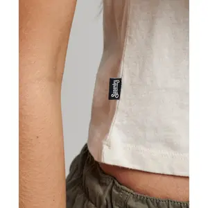 Maglietta in cotone biologico con maniche raglan e logo femminile Superdry Essential image-5