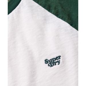 Bio-Baumwoll-T-Shirt mit Raglanärmeln und Damen-Logo Superdry Essential image-5