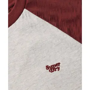 Bio-Baumwoll-T-Shirt mit Raglanärmeln und Damen-Logo Superdry Essential image-5