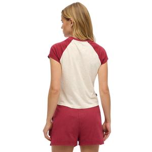 Bio-Baumwoll-T-Shirt mit Raglanärmeln und Damen-Logo Superdry Essential image-2