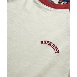 Bio-Baumwoll-T-Shirt mit Raglanärmeln und Damen-Logo Superdry Essential image-4