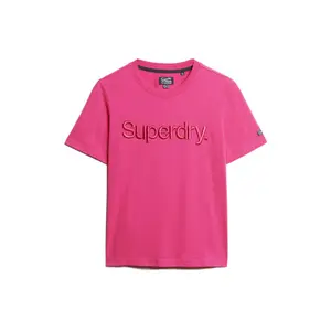 T-Shirt mit tonal gesticktem Logo für Frauen Superdry image-0