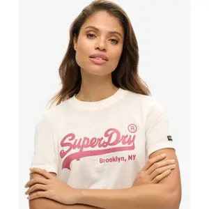 Camiseta con logo estampado para mujer Superdry Vintage image-4