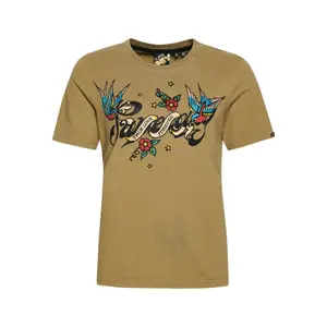 Women's tattoo t-shirt Superdry Script image-0