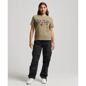 Women's tattoo t-shirt Superdry Script image-1