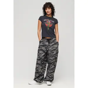 T-shirt à mancherons femme Superdry Mötley Crüe image-1