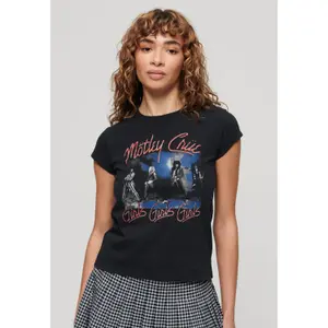 Camiseta con mangas para mujer Superdry Mötley Crüe image-2