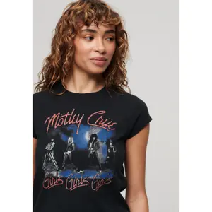Camiseta con mangas para mujer Superdry Mötley Crüe image-3