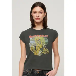 Γυναικείο μπλουζάκι χωρίς μανίκια Superdry Iron Maiden X image-1