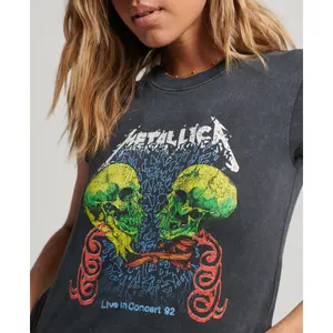 Γυναικείο μπλουζάκι χωρίς μανίκια Superdry Metallica image-3