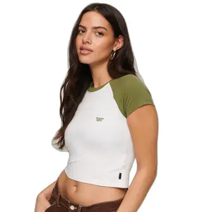 Baseball t-shirt court femme Superdry image-1