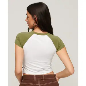 Baseball t-shirt court femme Superdry image-2