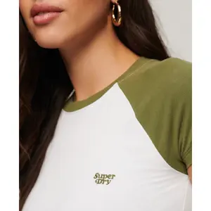 Baseball t-shirt court femme Superdry image-3