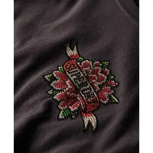 Camiseta efecto tatuaje de strass para mujer Superdry image-2