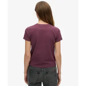 Camiseta ajustada con strass efecto tatuaje mujer Superdry image-2