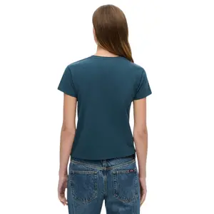 Camiseta ajustada con strass efecto tatuaje mujer Superdry image-3