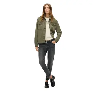 Camiseta ajustada con strass efecto tatuaje mujer Superdry image-2