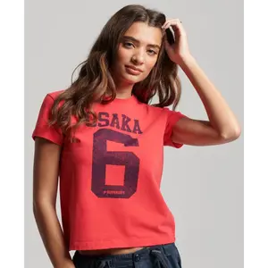 Γυναικείο τυπωμένο εφαρμοστό T-shirt Superdry Osaka image-1