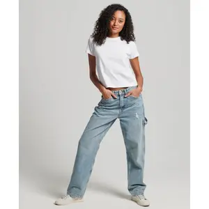 Camiseta mujer con el logotipo de los 90 Superdry Essential image-2