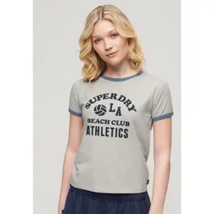 T-shirt contrasté à motif femme Superdry Athletic Essentials Beach image-2