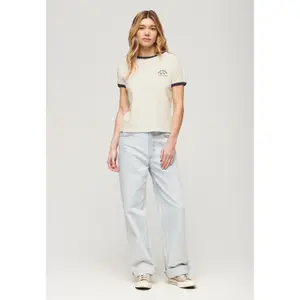 T-shirt contrasté à motif femme Superdry Athletic Essentials Beach image-2