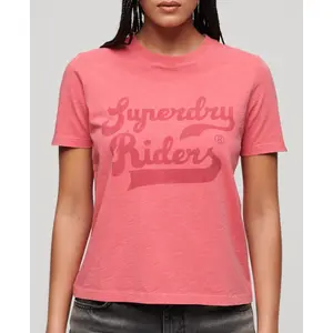 Camiseta casual con estampado de efecto beso mujer Superdry Archive image-2
