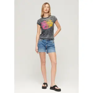 Camiseta de mujer Superdry Fade Rock Graphic image-1
