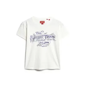 Camiseta entallada metalizada de mujer Superdry Workwear image-0