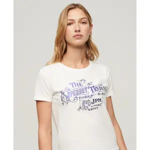 Camiseta entallada metalizada de mujer Superdry Workwear image-4