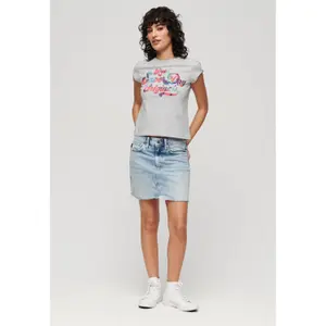 Camiseta con mangas de flores para mujer Superdry image-2