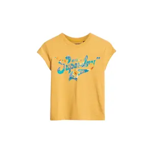 Camiseta con mangas de flores para mujer Superdry image-0