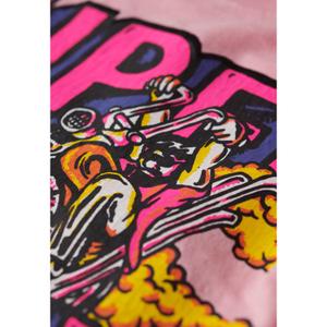 Eng anliegendes T-Shirt mit Neonmotiv, Damen Superdry Motor image-4