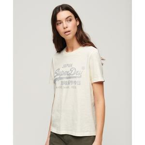 Lockere Damen T-Shirt mit Logo Superdry image-2