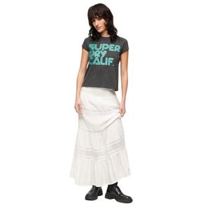 Camiseta con logo brillante para mujer Superdry Retro image-1