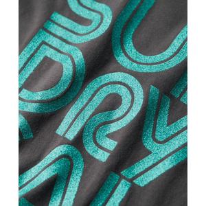 Camiseta con logo brillante para mujer Superdry Retro image-5