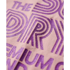 Camiseta con logo brillante para mujer Superdry Retro image-5