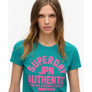 Damen T-Shirt mit Reliefdruck Superdry image-4