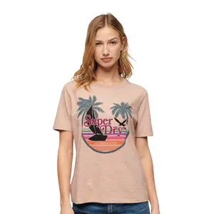 Camiseta de rayas casual para mujer Superdry Outdoor image-1