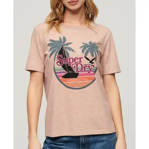Camiseta de rayas casual para mujer Superdry Outdoor image-3